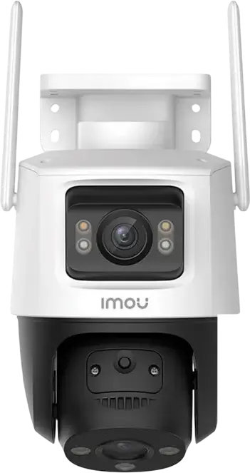 Imou Cruiser Dual 2C 4G LTE Security Camera, 6MP Dual Lens (3MP Fixed + 3MP PT), IP66 Weatherproof, Hybrid Night Vision 30m, Human & Vehicle Detection, White