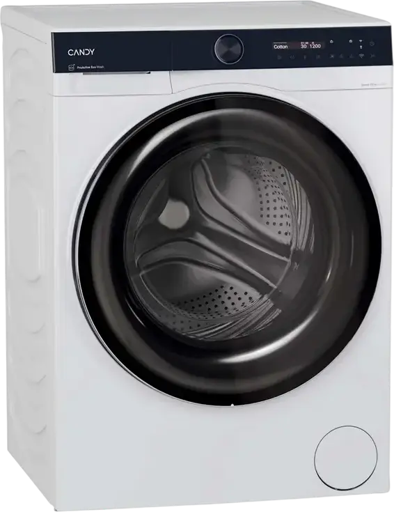 Candy BS 410B10-S ProWash 700 Front-Loading Washing Machine, 10kg, 1400 RPM, Inverter Motor, Class A, hOn Wi-Fi, Steam, White/Black, 60x68x85 cm