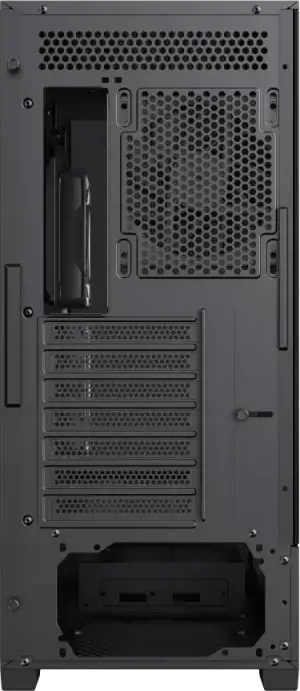 Игровой корпус Gamemax VISTA 2 AB Midi-Tower, закаленное стекло спереди и сбоку, поддержка E-ATX, ARGB вентиляторы, USB-C, PWM хаб, Цвет: Черный