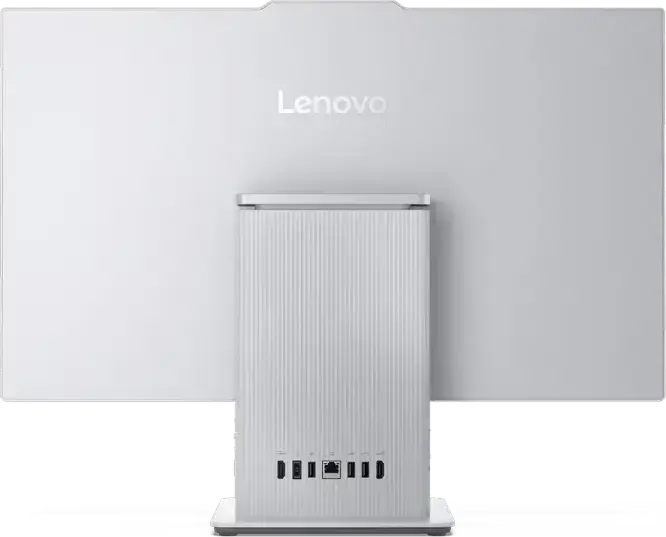 PC All-in-One Lenovo IdeaCentre AIO 27IRH9, Intel Core 9 270H, 32GB RAM DDR5, SSD 1TB, Ecran 27" WQHD IPS, Cloud Grey, Aluminiu și Plastic, Fără SO