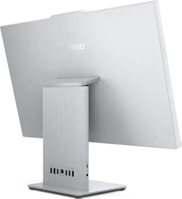 PC All-in-One Lenovo IdeaCentre AIO 27IRH9, Intel Core 9 270H, 32GB RAM DDR5, SSD 1TB, Ecran 27" WQHD IPS, Cloud Grey, Aluminiu și Plastic, Fără SO
