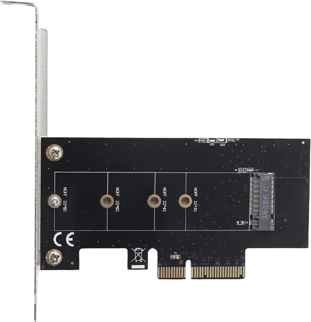 Adaptor Gembird PEX-M2-01 M.2 NVMe la PCI-Express x4 V3.0, Suportă Formate 2230/2242/2260/2280, Key M/B+M, Bootable UEFI, Include Bracket Low Profile