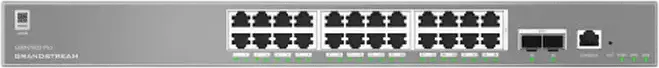 Управляемый сетевой коммутатор Grandstream GWN7803 Pro Enterprise L2++, 24 порта Gigabit PoE+ (802.3af/at), 2x 10Gbps SFP+, поддержка RPS, металлический корпус
