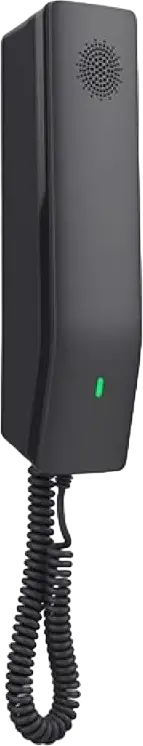 Telefon IP Compact pentru Hotel Grandstream GHP611, 2 Conturi SIP, PoE, Difuzor HD, 3 Taste Programabile și 10 de Rapid Dial, Montare pe Perete, Negru
