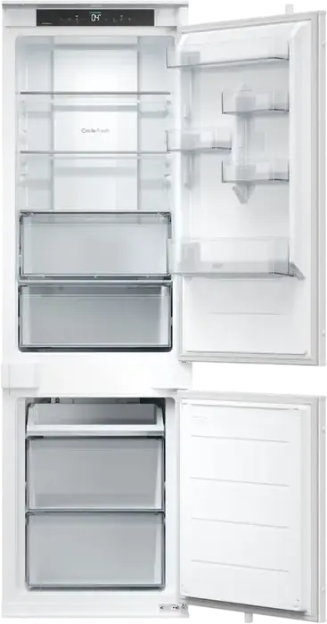 Candy ECNBQT3518E Fresco 400 Built-in Combi Refrigerator, Total No Frost, 251L Capacity, hOn Smart Control, Circle Fresh, White, 177.2x54x55 cm