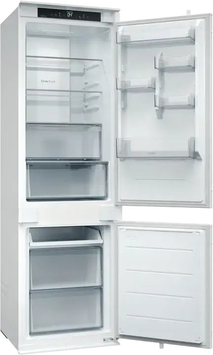 Candy ECNBQT3518E Fresco 400 Built-in Combi Refrigerator, Total No Frost, 251L Capacity, hOn Smart Control, Circle Fresh, White, 177.2x54x55 cm