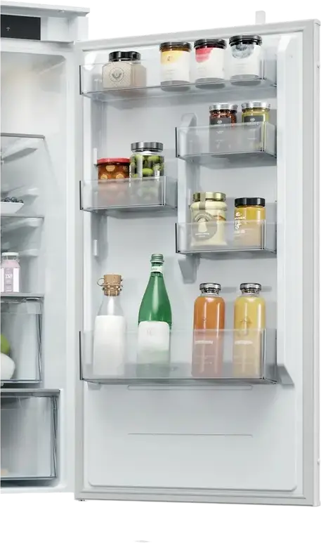 Candy ECNBQT3518E Fresco 400 Built-in Combi Refrigerator, Total No Frost, 251L Capacity, hOn Smart Control, Circle Fresh, White, 177.2x54x55 cm