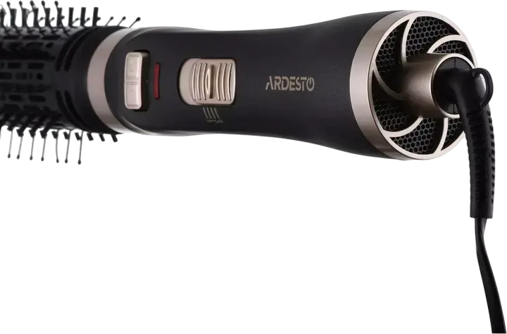 Ротационная щетка-фен Ardesto HD-C100, мощность 1000Вт, керамическое покрытие, 2 режима температуры, функция холодного обдува и 2 насадки (40мм, 50мм)