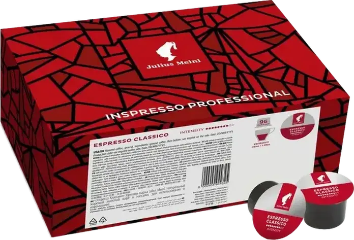 Кофейные капсулы Julius Meinl Inspresso Professional Espresso Classico для кофемашин Lavazza Blue, смесь арабики и робусты, 11г, 94434
