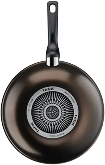 Tefal XL Intense Wok Pan C3841953, 28 cm, 3.6L, Titanium 2X Non-Stick Coating, Diffusion+ Thick Base with Thermo-Signal, Aluminium, Black