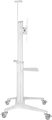 Gembird TVS-70T-02 Mobile TV Floor Stand on Wheels for 37-70 inch Screens, VESA up to 600x400mm, Max Load 70kg, Tilt +5°/-12°, Swivel 90°, White