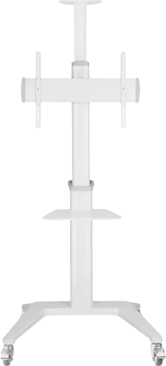 Gembird TVS-70T-02 Mobile TV Floor Stand on Wheels for 37-70 inch Screens, VESA up to 600x400mm, Max Load 70kg, Tilt +5°/-12°, Swivel 90°, White