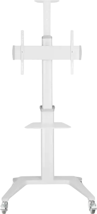 Gembird TVS-70T-02 Mobile TV Floor Stand on Wheels for 37-70 inch Screens, VESA up to 600x400mm, Max Load 70kg, Tilt +5°/-12°, Swivel 90°, White