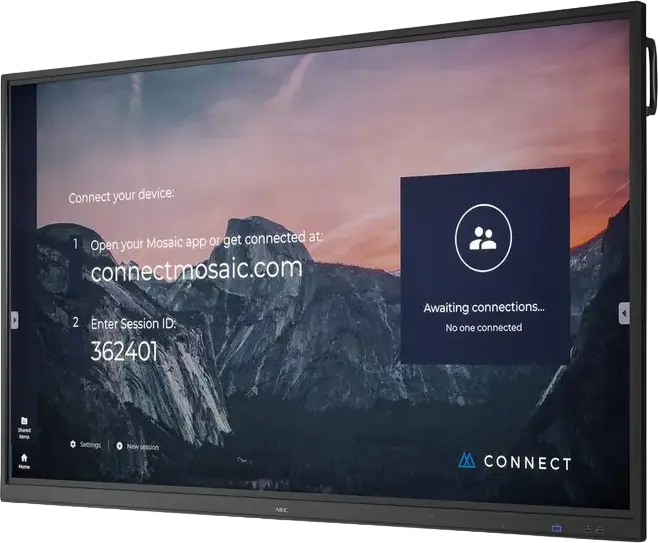 Интерактивная панель NEC MultiSync CB751Q 75", сенсорный экран для коллаборации 4K UHD IPS, мультитач 20 точек, 2ГБ ОЗУ, 16ГБ ПЗУ, черный