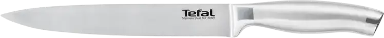 Tefal Ultimate K1701274 Slicing Knife, 20 cm Stainless Steel 5Cr15MoV Blade and Handle, Ergonomic Contoured Grip, Corrosion Resistant