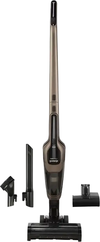 Беспроводной вертикальный пылесос 2-в-1 Gorenje SVC288191FSIIGO Freestyle II, Li-Ion аккумулятор 28.8V, до 77 мин работы, HEPA-фильтр, турбощетка, LED