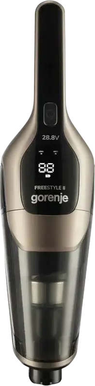 Беспроводной вертикальный пылесос 2-в-1 Gorenje SVC288191FSIIGO Freestyle II, Li-Ion аккумулятор 28.8V, до 77 мин работы, HEPA-фильтр, турбощетка, LED