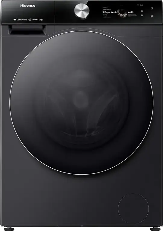 Mașină de spălat Hisense WF7S1247BB, 12kg, Negru