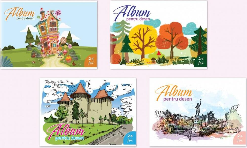 PROSTAND Album p/u desen cu clama A4 24 foi PR-A4-24 /12