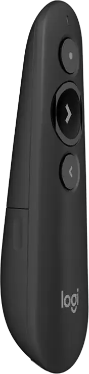 Logitech R500s Wireless Presenter Remote, Bluetooth & 2.4GHz Dual Connectivity, Red Laser Pointer, Compatible with Windows, macOS, Android, iOS, Black