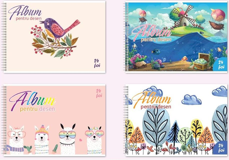 PROSTAND Album p/u desen cu spira A4 24 foi PRS-A4-24 /12
