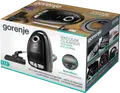 Aspirator cu sac Gorenje VCE21ECBK Evo Control, Putere 800W, Filtru HEPA, Colector de praf 3L, Tub telescopic din aluminiu, Negru