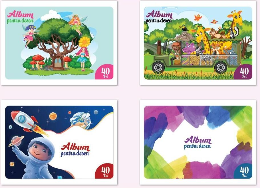 PROSTAND Album p/u desen cu foile lipite A4 40 foi PRT-A4-40 /12