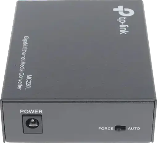 Гигабитный медиаконвертер TP-Link MC220L, 1 порт RJ45 1000М и 1 слот SFP Gigabit, Link Fault Passthrough, металлический корпус, темно-серый