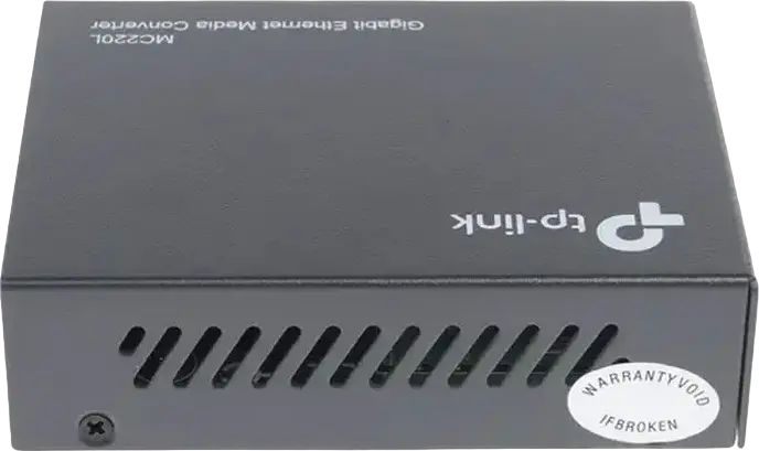Гигабитный медиаконвертер TP-Link MC220L, 1 порт RJ45 1000М и 1 слот SFP Gigabit, Link Fault Passthrough, металлический корпус, темно-серый
