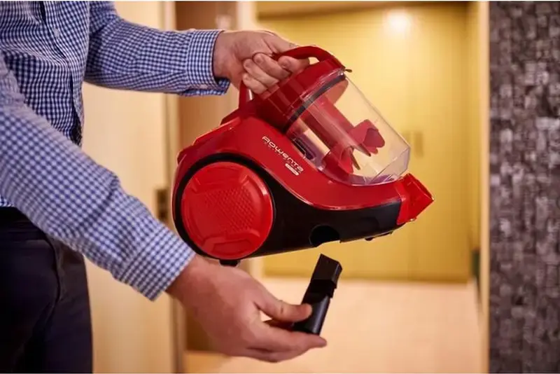 Rowenta Swift Power Cyclonic RO2913EA Bagless Cylinder Vacuum Cleaner, 750W Effitech Motor, HEPA Filter, 1.2L Dust Container, Telescopic Metal Tube