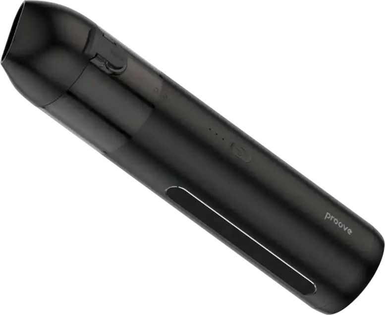 Proove Void Assistant C3 Handheld Car Vacuum Cleaner, 17000 Pa Suction, 6000 mAh Battery, HEPA Filter, USB-C Charging, LED Light, Black