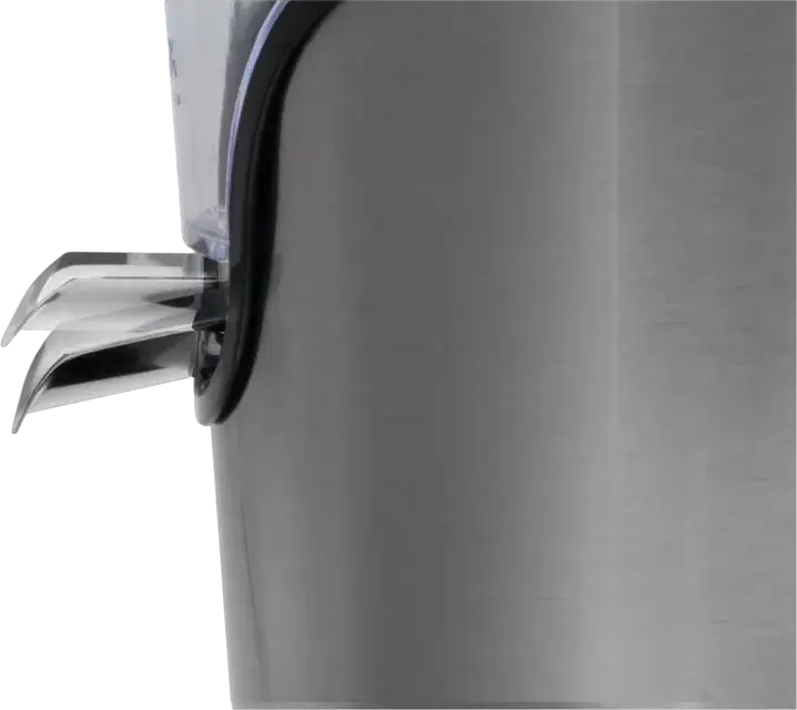 Sterasor de citrice Gorenje CJ100HE, Stoarcător de fructe 100W, Corp din Oțel Inoxidabil și Plastic, Sistem Anti-picurare, Mâner de Presare, 2 Conuri