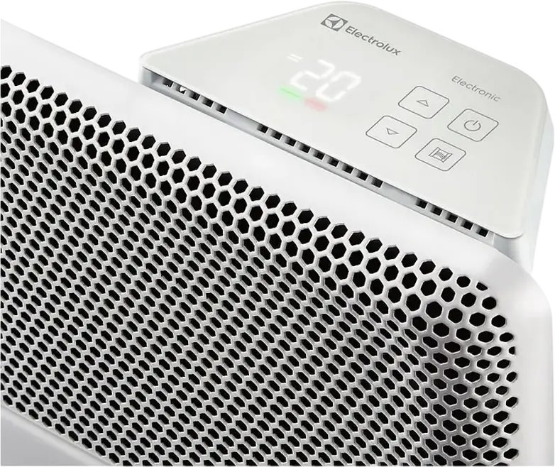 Electrolux ECH/AT Wi-Fi Convector Heater, 2000 W, X-Heat Technology, Electronic Thermostat, IP24 Splash Proof, Wall or Floor Mount, White LED Display