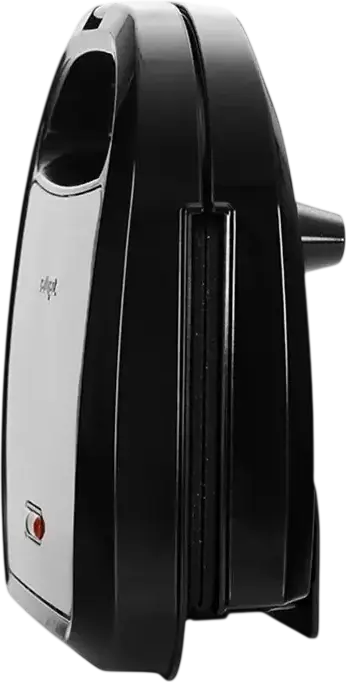 Zelmer ZSM7710 Sandwich Maker, 750W, Non-Stick Stone Coating Plates, Capacity for 4 Triangular Sandwiches, Stainless Steel & Plastic, Black/Grey