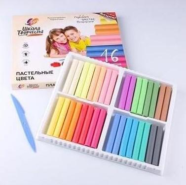 Pasta de modelat cerata Scoala Creatiei 16cul pastel 29C 1772-08 Луч