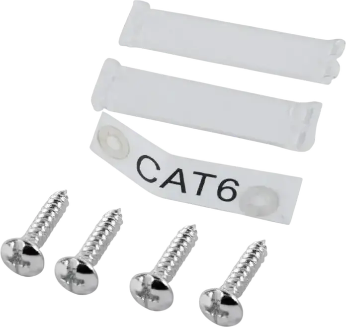 Cablexpert MVS-2S6-01 Surface Mount Network Socket, 2 x RJ45 Cat 6 STP Shielded Wall Box, White, 80 x 80 x 32 mm