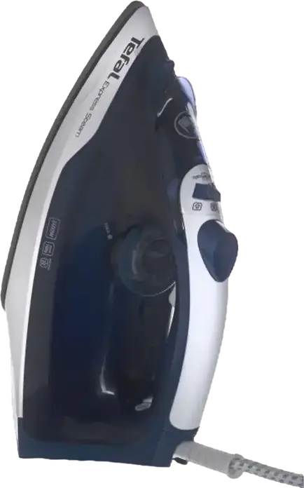 Утюг с паром Tefal Express Steam FV2838E0, 2400 Вт, керамическая подошва XGlide Diffusion, паровой удар 180 г/мин, постоянный пар 40 г/мин, система антикальцинг