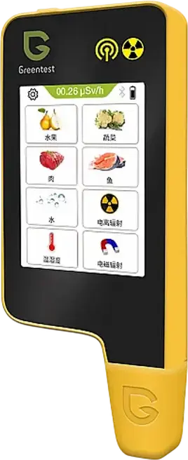 Greentest V8 Portable Nitrate Tester for Food, TDS Water Hardness Meter, EMF and Ionizing Radiation Detector with Temperature and Humidity Sensor