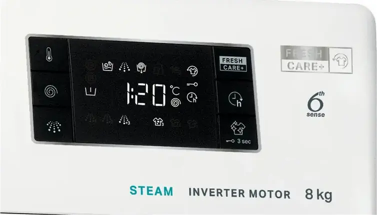 Стиральная машина Whirlpool FFB 8469 BV EE с фронтальной загрузкой, 8 кг, класс энергоэффективности A, 1400 об/мин, инверторный двигатель, Steam Refresh
