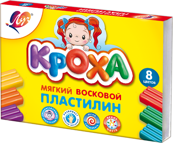 Pasta de modelat moale Kroha 8cu 25С 1551-08 Луч