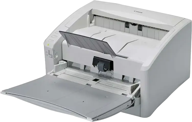 Scanner de masa Canon imageFORMULA DR-6010C cu alimentare automatica, Duplex 60 ppm / 120 ipm, Rezolutie Optica 600 dpi, USB 2.0 si SCSI-III, Alb