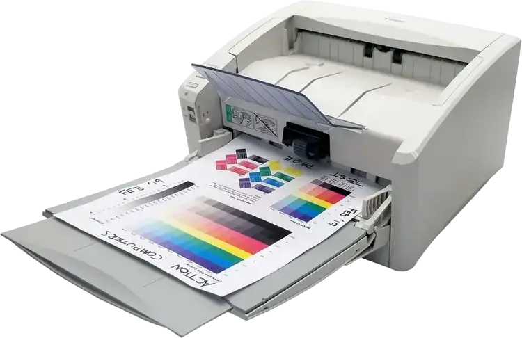 Scanner de masa Canon imageFORMULA DR-6010C cu alimentare automatica, Duplex 60 ppm / 120 ipm, Rezolutie Optica 600 dpi, USB 2.0 si SCSI-III, Alb