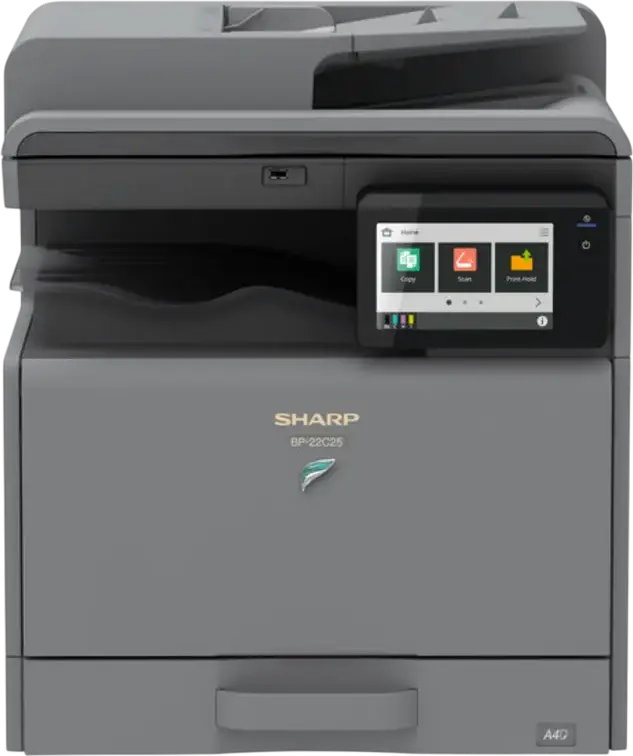 Sharp BP-22C25 Helios Series Digital Colour A3 Multifunction Printer MFP, 25 ppm, 2GB RAM, 16GB eMMC, 7-inch Touchscreen, Duplex, PCL6