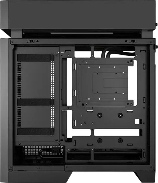 Deepcool CL6600 Midi-Tower PC Case, Black, Tempered Glass, Pre-installed 360mm AIO Liquid Cooler, 2x 120mm ARGB Fans, ATX Support, GPU Bracket