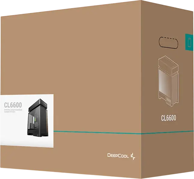 Deepcool CL6600 Midi-Tower PC Case, Black, Tempered Glass, Pre-installed 360mm AIO Liquid Cooler, 2x 120mm ARGB Fans, ATX Support, GPU Bracket