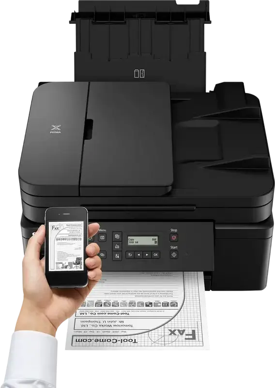 Imprimanta Multifunctionala Canon Pixma GM4040 cu Rezervoare de Cerneala, Printare Scanare Copiere, Duplex Automat, ADF 35 foi, Wi-Fi, Ethernet, Negru
