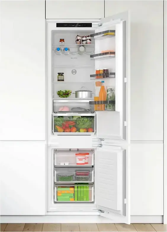 Bosch Series 4 KIN96VFD0 Built-in Fridge-Freezer, No Frost, VitaFresh, 290L Total Capacity, Energy Class D, White, 193.5 x 55.8 x 54.8 cm