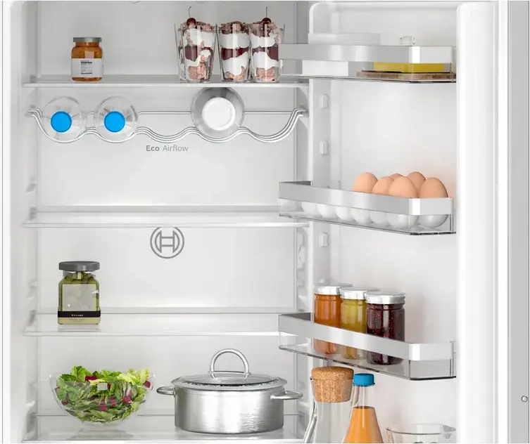 Bosch Series 4 KIN96VFD0 Built-in Fridge-Freezer, No Frost, VitaFresh, 290L Total Capacity, Energy Class D, White, 193.5 x 55.8 x 54.8 cm