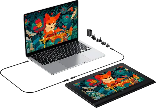 Графический планшет XP-Pen Artist Ultra 16 (MD-160UH) 15.6" 4K AMOLED, стилус X3 Pro 16384 уровня нажатия, 99% Adobe RGB, Multi-touch, алюминиевый корпус