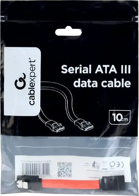 Cablu de date SATA III Cablexpert CC-SATAM-DATA, 0.5m pentru conexiune internă HDD SSD, Roșu
